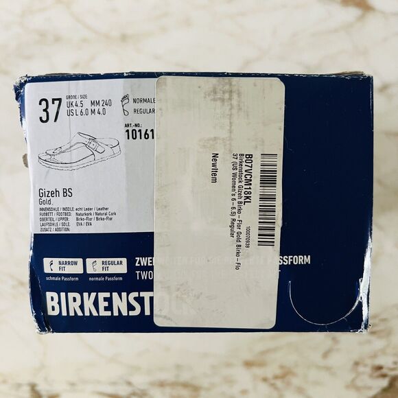BIRKENSTOCK Gizeh Gold Birko-Flor Slide Slippers - 37 EU - Picture 11 of 11